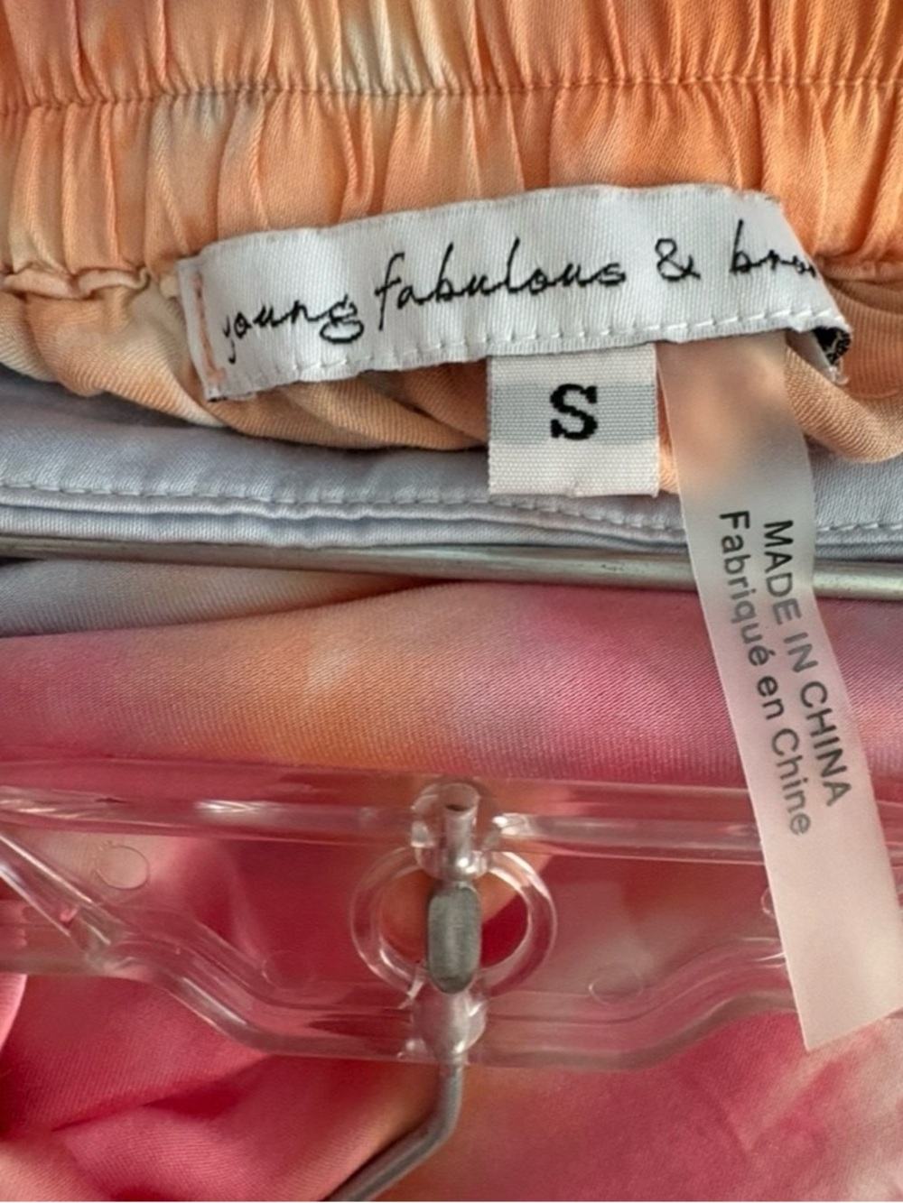 Young Fabulous & Broke Aiko Tie-Dye Wide-Leg Lounge Pants, SMALL - Picture 4 of 7